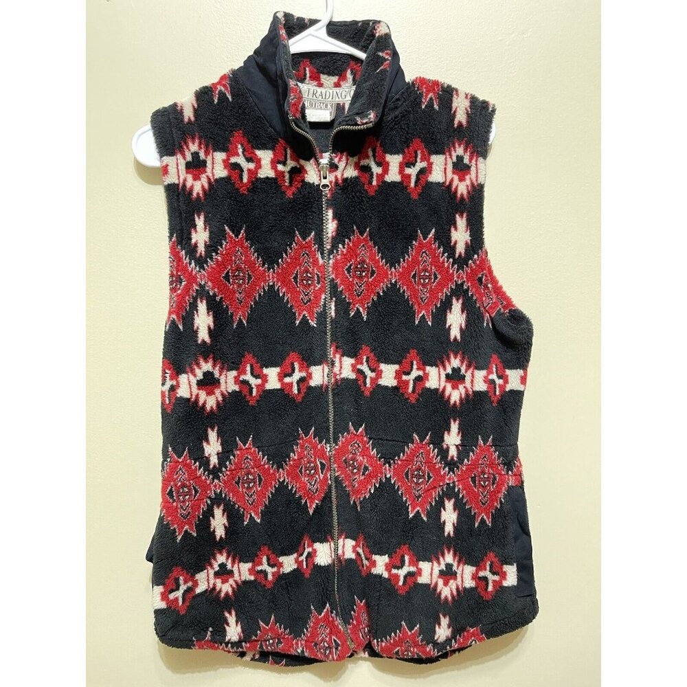 VTG Outback Trading Company Full Zip Vest Women’s M Western Aztec Native Tribal
